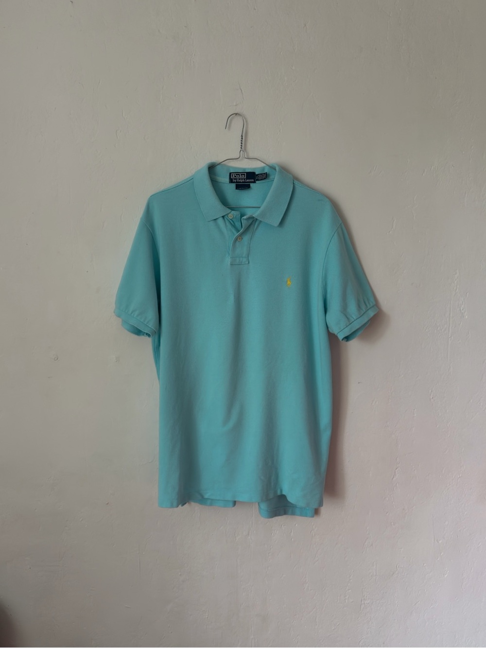 Vintage 90s Polo Ralph Lauren Teal Polo Men’s Extra Large
